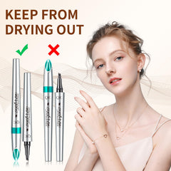 QIC brow in hand application showing easy control and quick styling