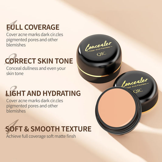 QIC cream texture close-up highlighting smooth blendability benefit