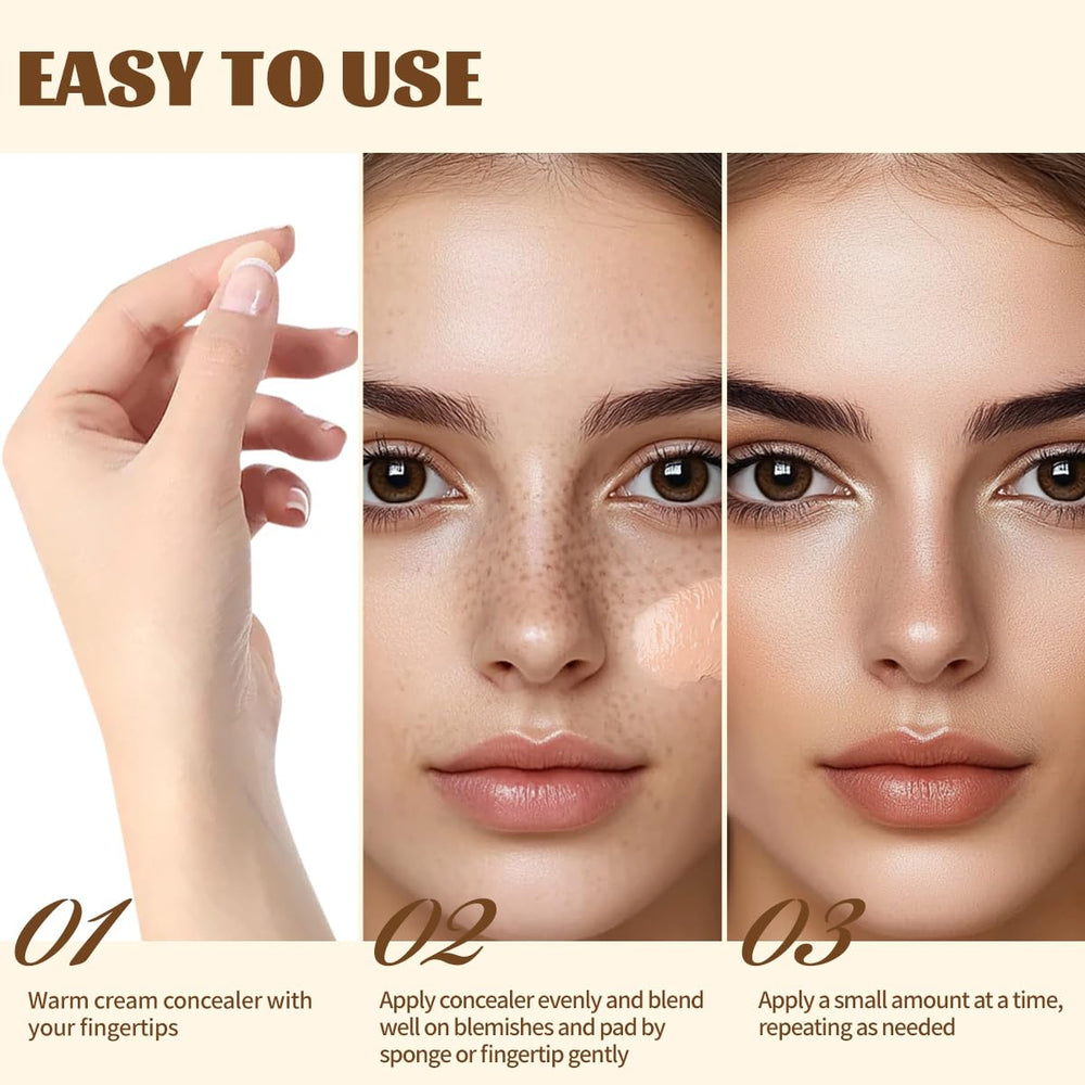 QIC concealer in a makeup bag lifestyle shot showing portable benefit