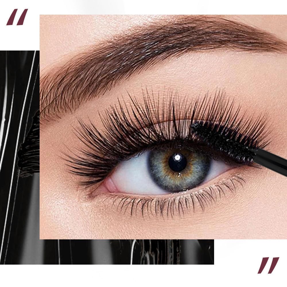 QICIY before and after lashes demonstrating visible length and lift