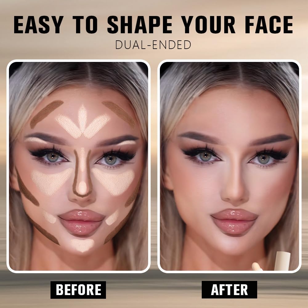 QIDSTERS model applying contour to cheek for defined facial shape
