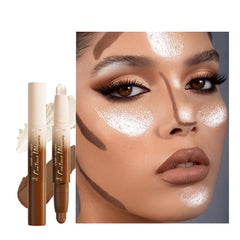 QIDSTERS dual‑ended stick front view showing both contour and highlighter ends for convenience