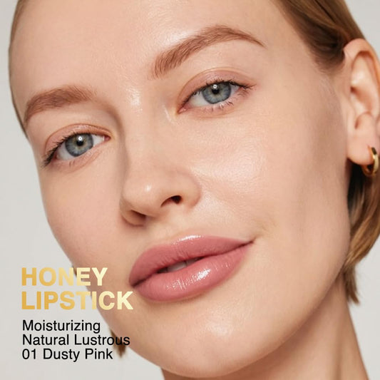 QIDSTERS dusty pink texture closeup displaying creamy honey-infused finish