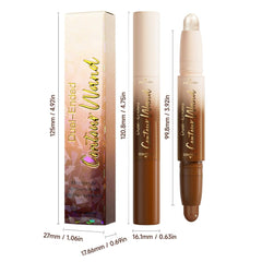 QIDSTERS lifestyle inside makeup bag next to mirror showing easy on‑the‑go touchups