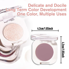 QIDSTERS mini eyeshadow inside purse illustrating compact size and portability
