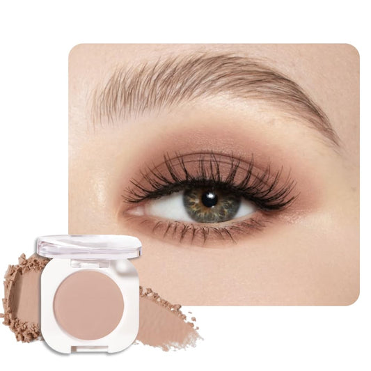 QIDSTERS front pan view showing rosy brown matte shade and compact size benefit