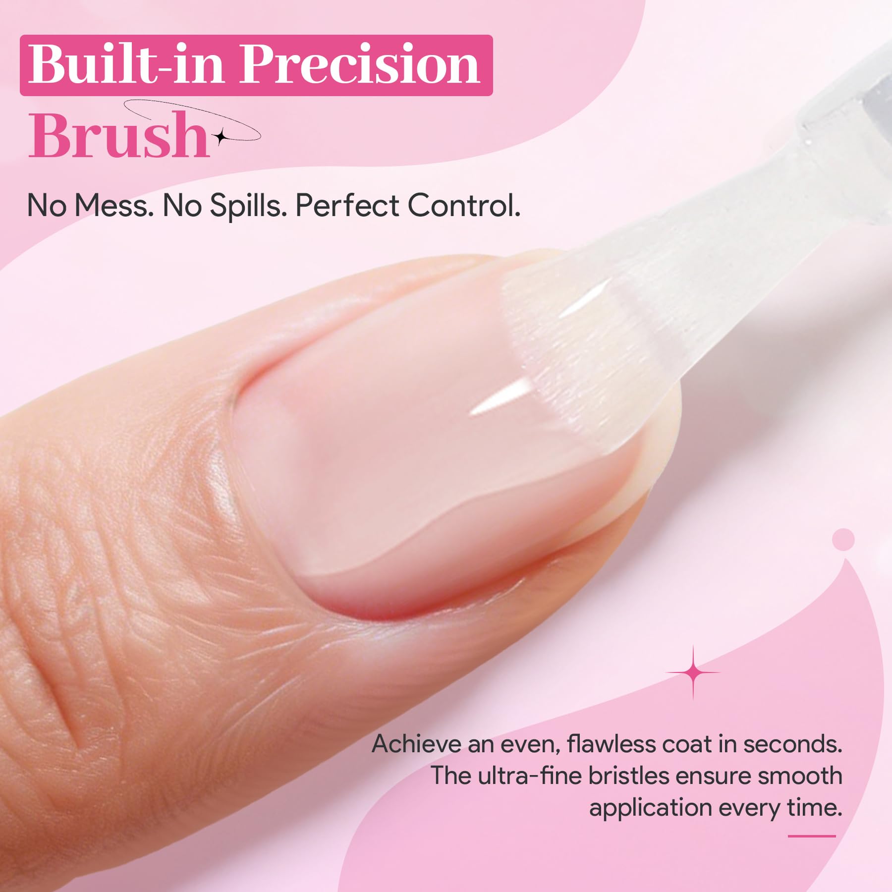 QIEK clear gel texture closeup demonstrating smooth residue-free finish