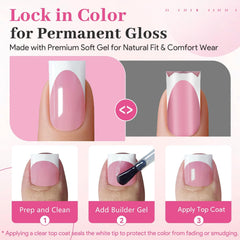 QIEK press on nails worn on hand offering quick salon-style look