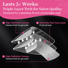 Qiek flower handle attached for bubble-free, accurate application