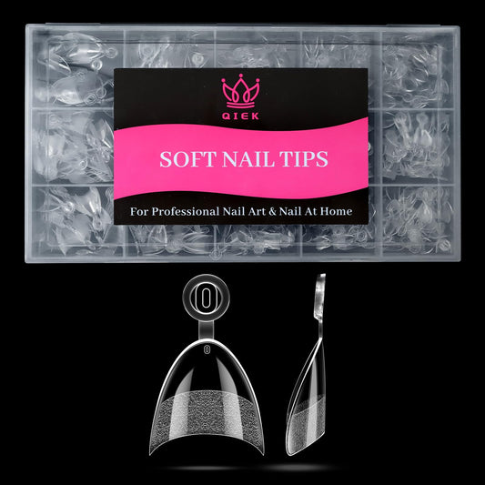 Qiek front packaging showing clear almond tips and quantity benefit