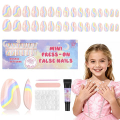 QIEK front packaging showing rainbow flower nails and gift-ready box benefit