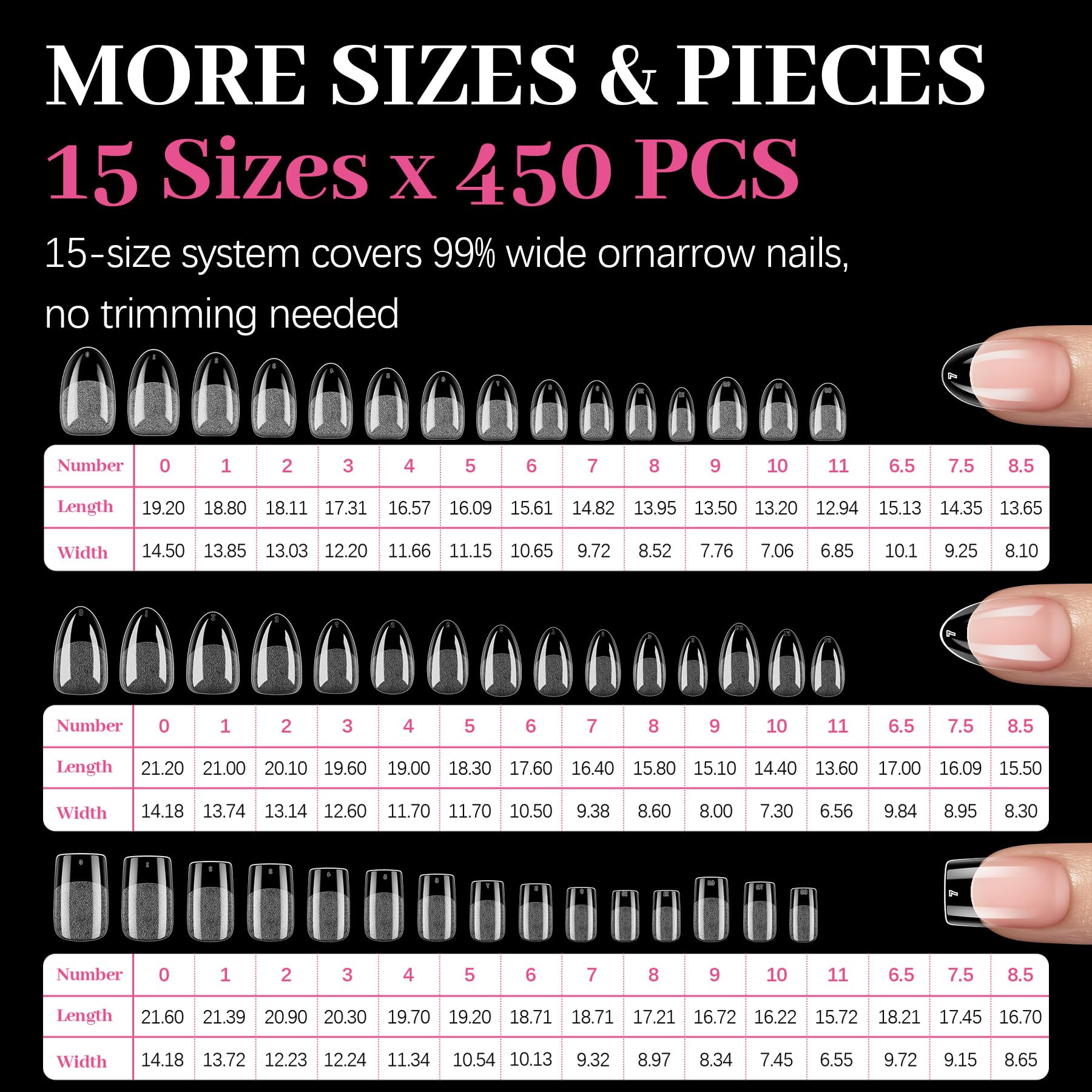 QIEK lifestyle image of short almond nails on hands for everyday polished look