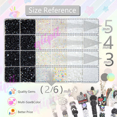 qiipii black white and AB stones together illustrating neutral palette versatility