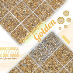 qiipii close-up of 4mm facets and silver backing, maximizes sparkle and light reflection