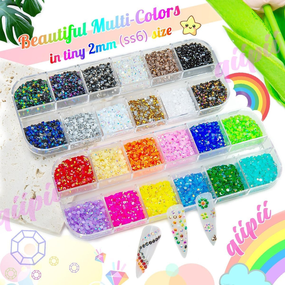 qiipii close-up of facets highlighting bright sparkle and lightweight resin shine