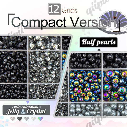 qiipii close-up of 4mm and 8mm pearl surfaces highlighting reflective texture