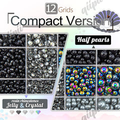 qiipii close-up of 4mm and 8mm pearl surfaces highlighting reflective texture