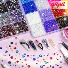 qiipii close-up of crystal stones showing clear sparkle for classic shimmer