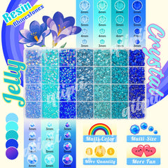 qiipii close-up jelly resin texture highlighting reflective facets and color depth