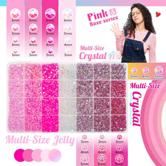 qiipii close-up of jelly and crystal color grids showing texture and shine