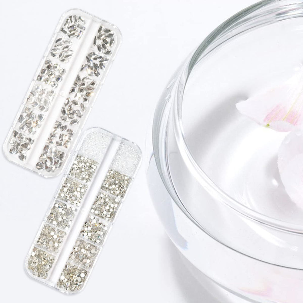 qiipii gems used as face and eye accents for event makeup showing elegant sparkle benefit