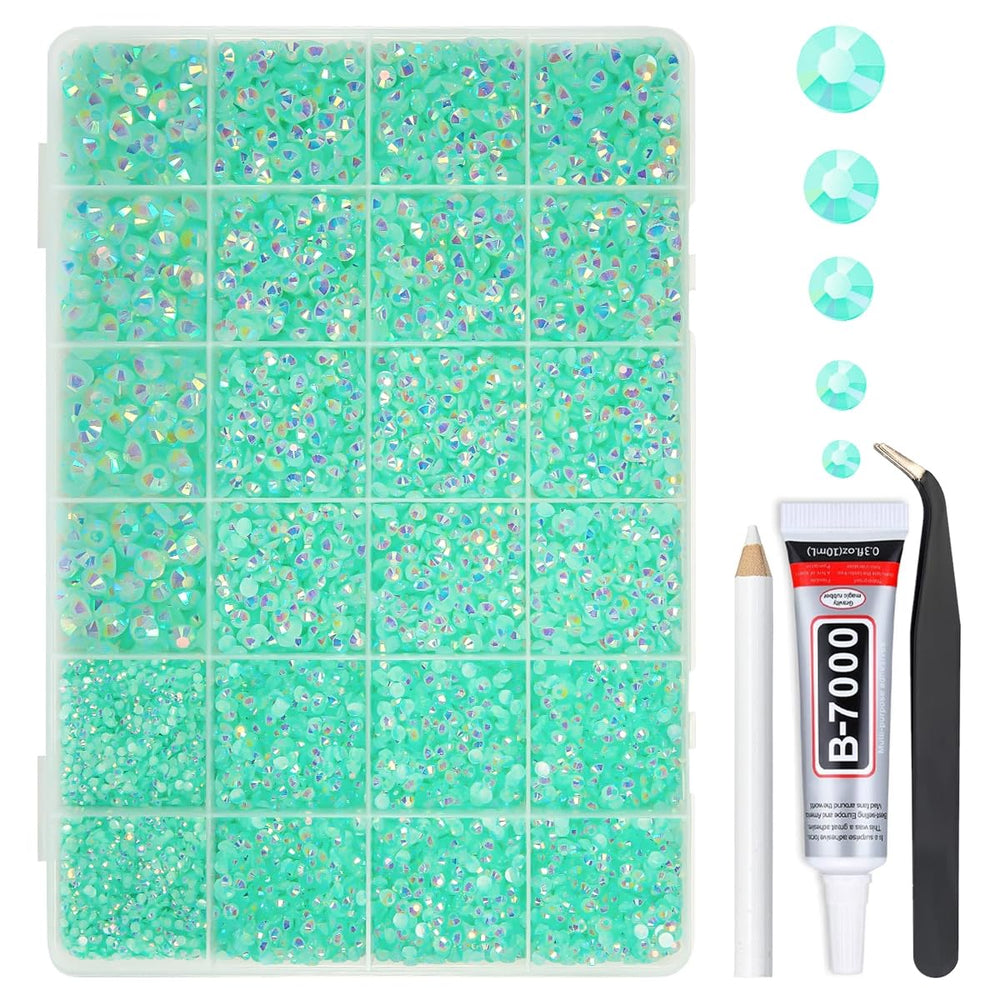 qiipii front box showing aquamarine green AB kit for easy identification