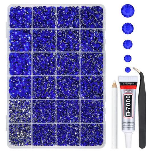 qiipii front box open kit showing organized grids and included glue for easy crafting