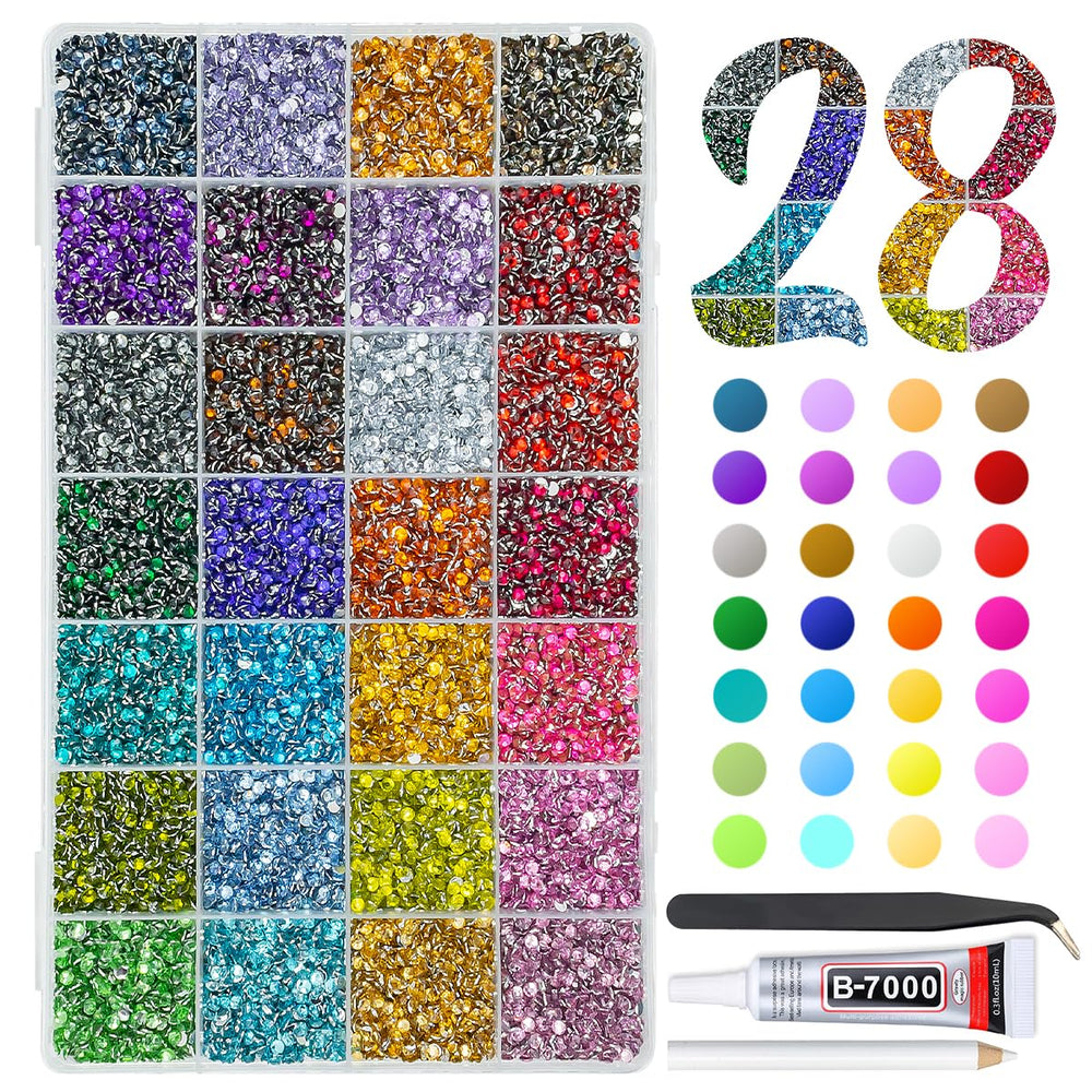 qiipii front box open showing 28 colors and easy selection benefit