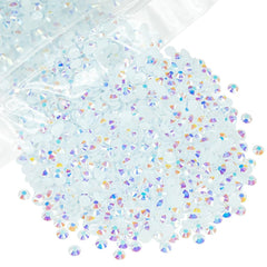 qiipii front packaging showing 5000pcs white AB rhinestones for cost savings