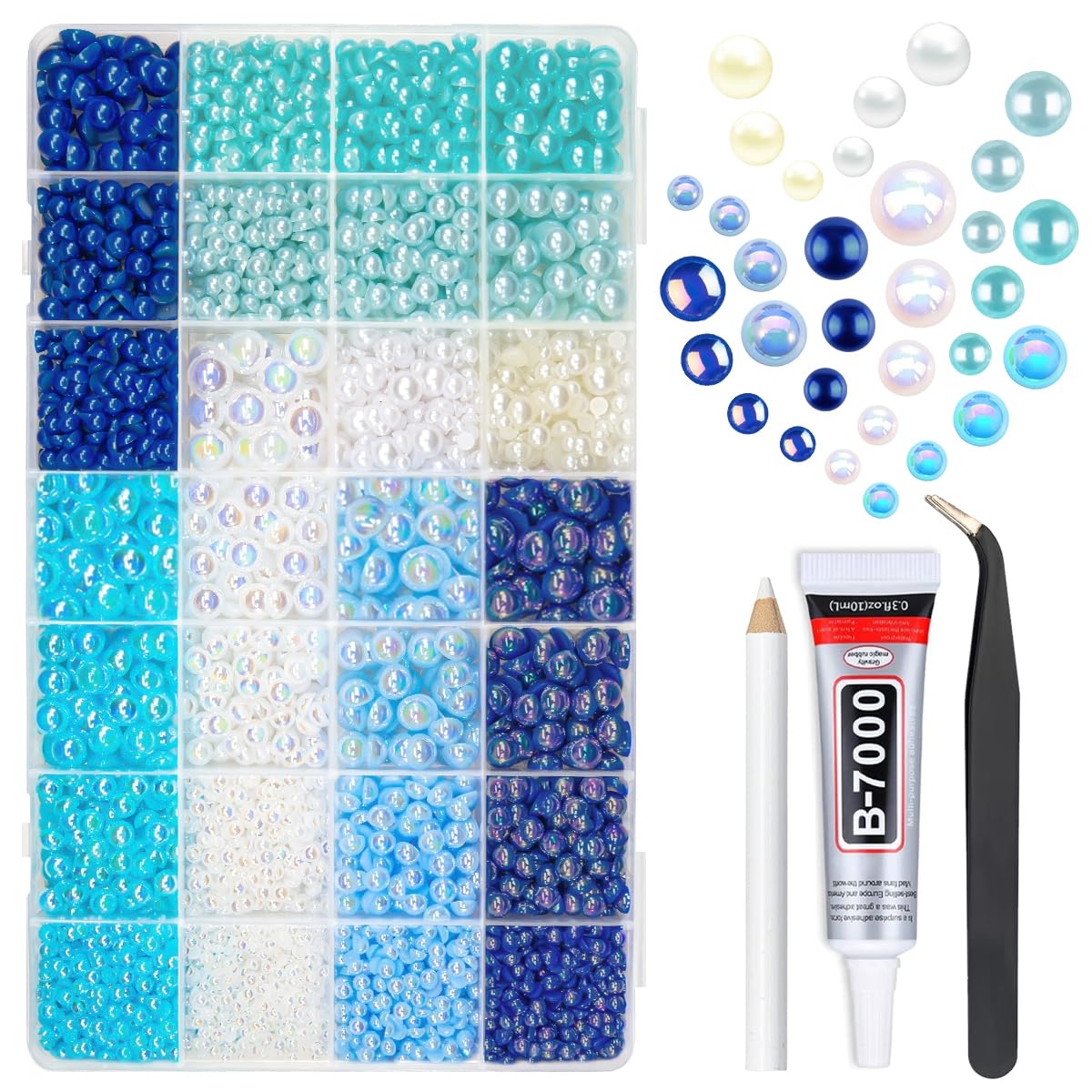 qiipii front packaging showing complete blue series kit and organized storage benefit