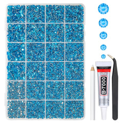 qiipii front packaging box showing blue stones and kit contents for organized crafting