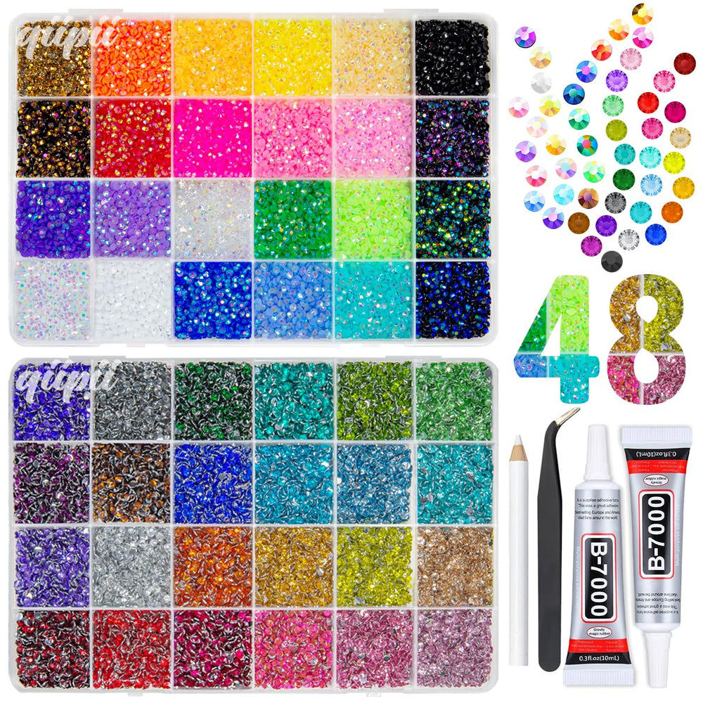 qiipii front packaging showing neat 48-color grid and storage benefit