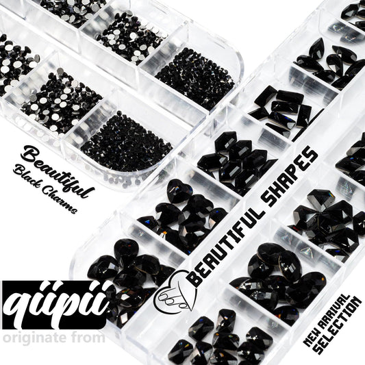 qiipii open grid storage boxes displaying organized compartments for quick shape selection