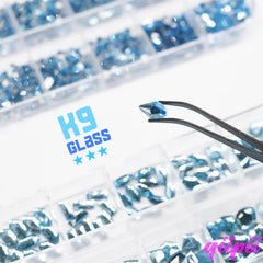 qiipii crystals applied on nails adding durable sparkle to manicure