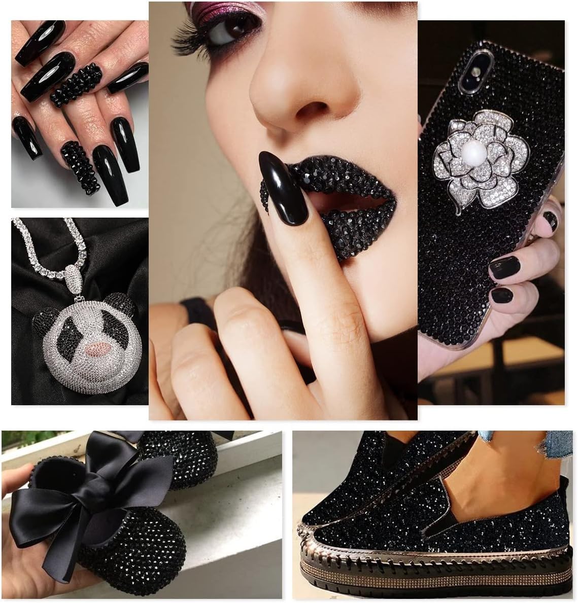 qiipii rhinestones adhered to a tumbler adding eye-catching decoration
