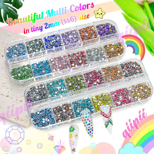 qiipii open box with organized color grid for quick selection and tidy storage