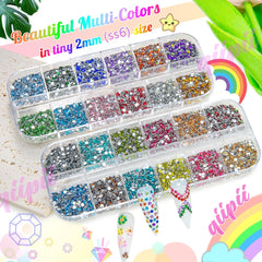 qiipii open box with organized color grid for quick selection and tidy storage