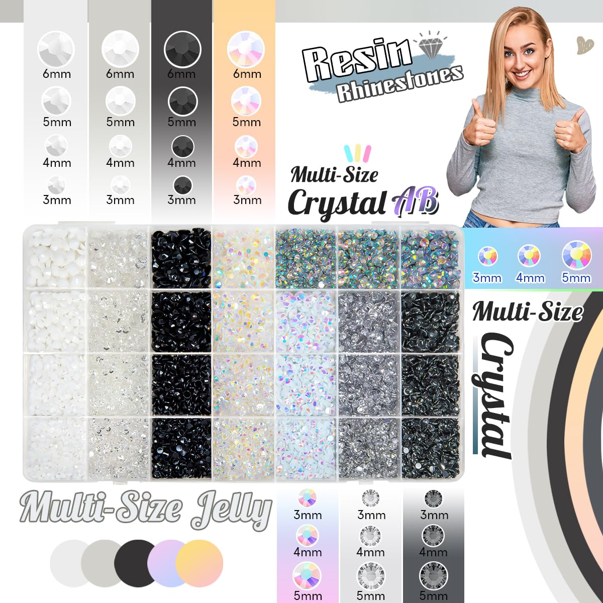 qiipii open box with 28 grids offering neat selection and quick access