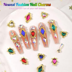 qiipii open transparent box organizing rhinestones for fast access and tidy storage