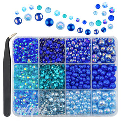 qiipii front view of royal blue kit showing organized compartments and vibrant colors
