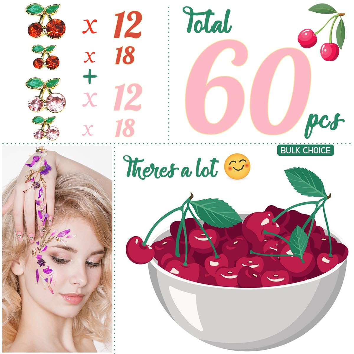 qiipii comparison of 6mm and 8mm cherries showing scale options