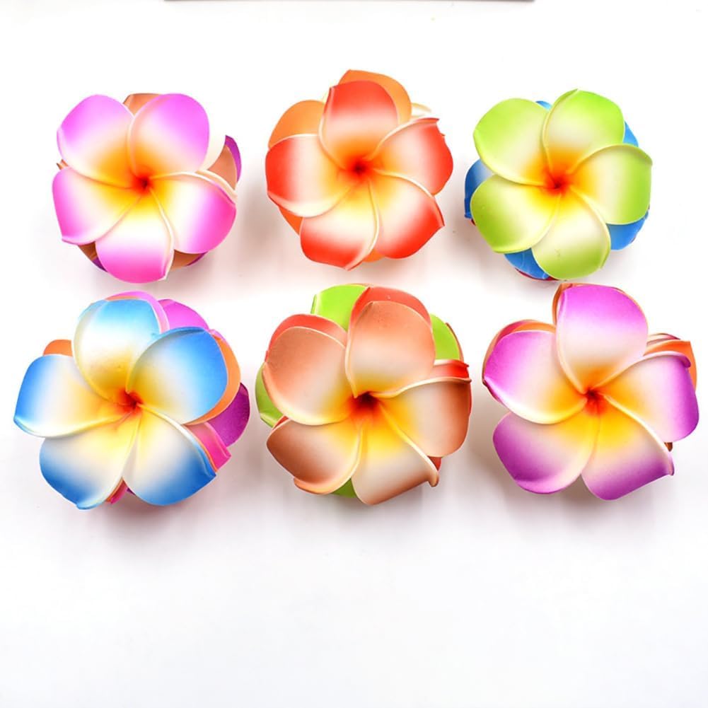 Qintreesify close-up of plumeria petal texture showing lifelike detail and color retention