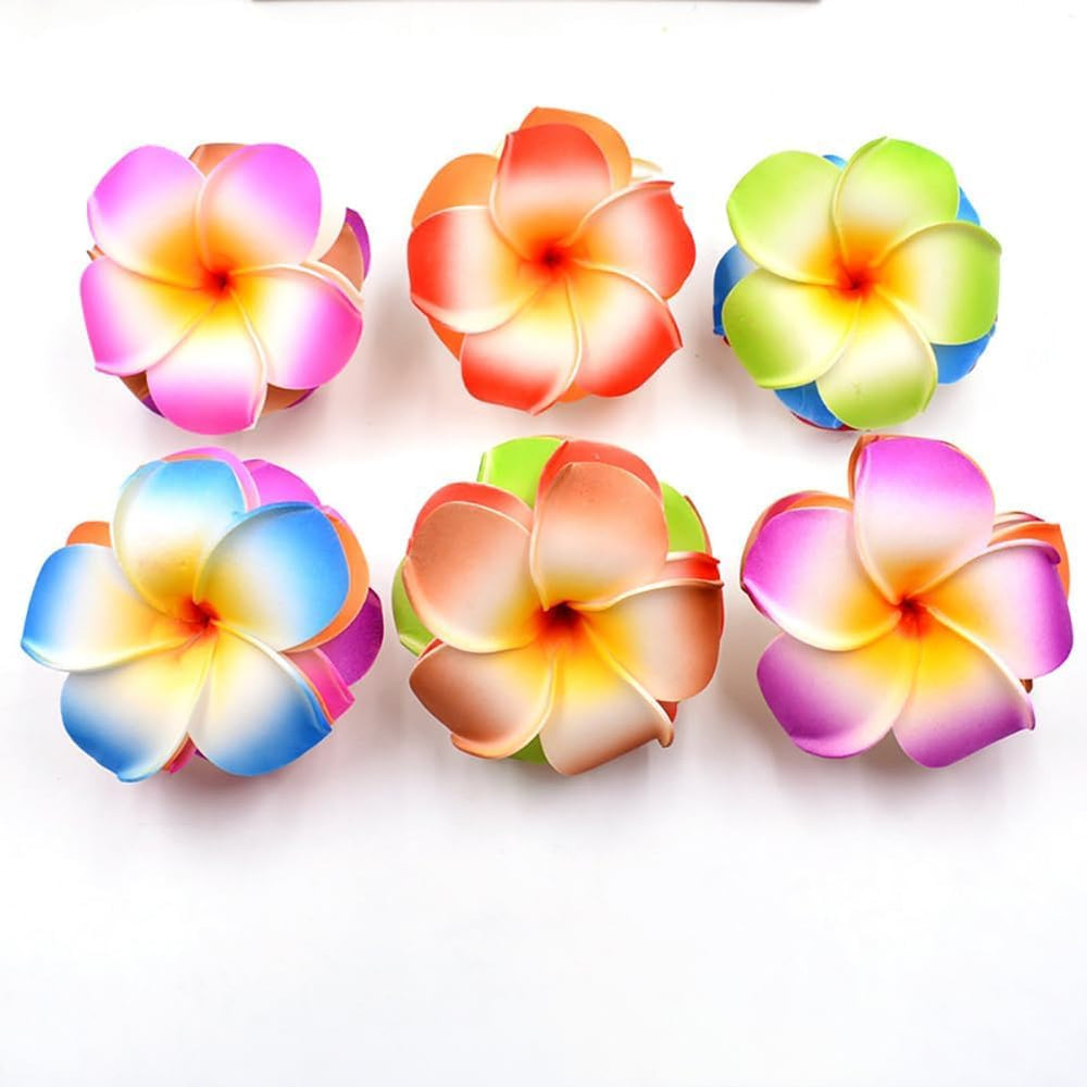 Qintreesify close-up of plumeria petal texture showing lifelike detail and color retention