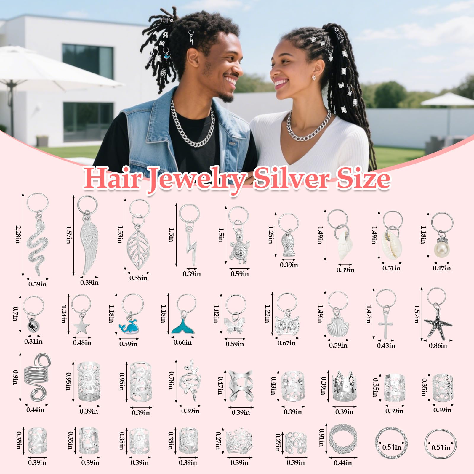 Qinzave rings and charms laid out displaying diverse styling options