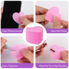 qiqibaobao wipe removing glue from nail tools for cleaner results