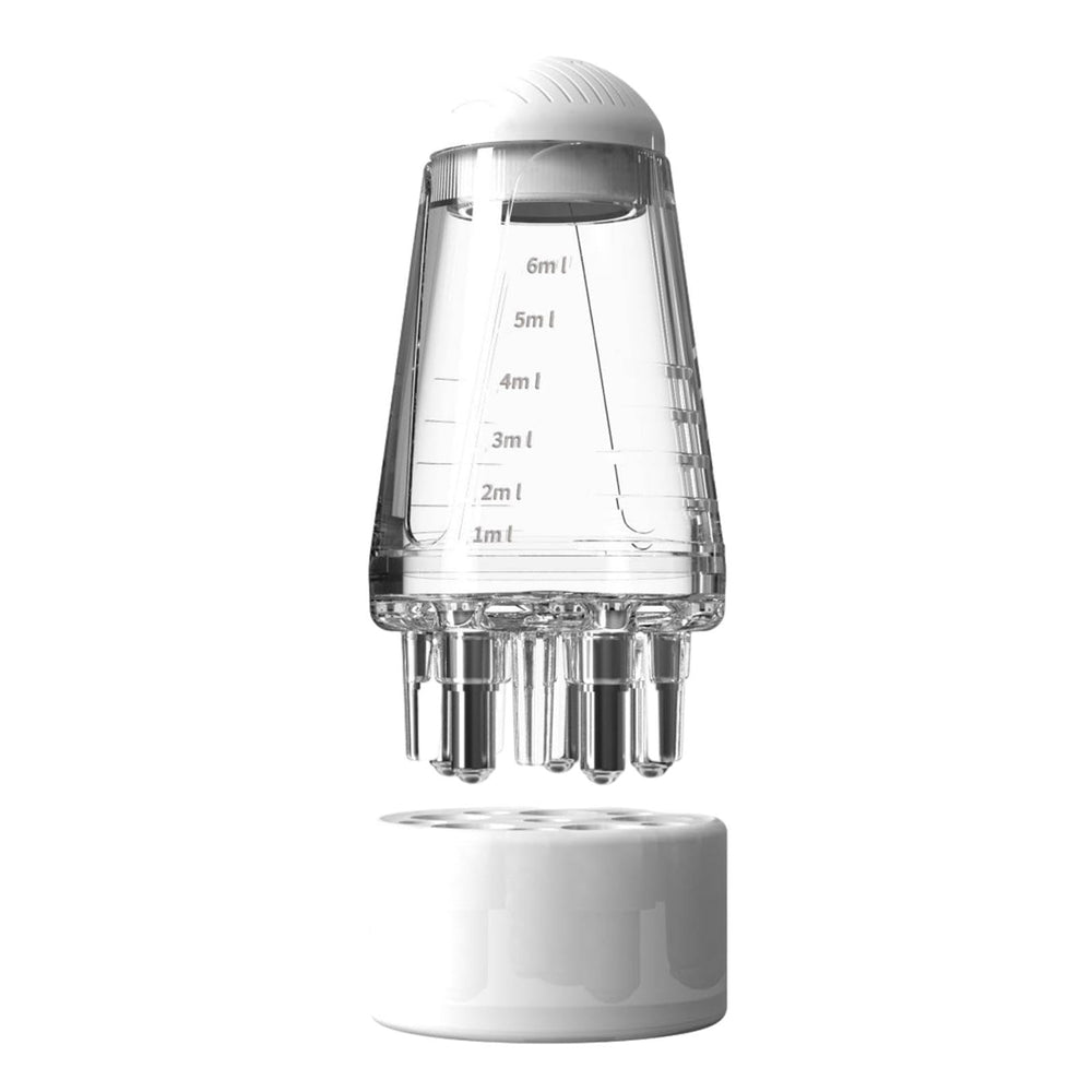 Close-up of Qirvaten ball root comb tip highlighting rounded teeth for gentle scalp massage