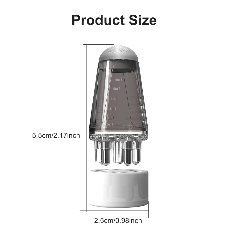 qirvaten closeup of ball comb tip providing targeted application and gentle massage