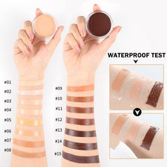 QIUFSSE concealer before and after under-eye coverage visible improvement
