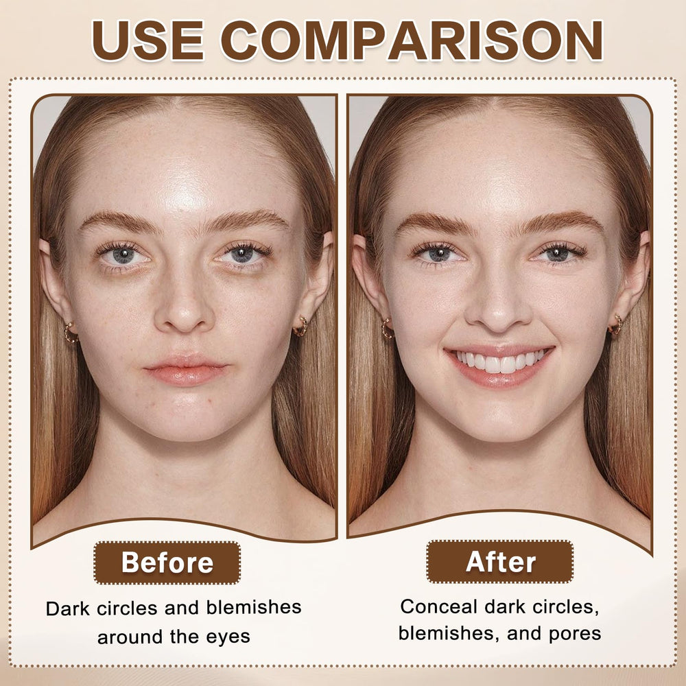 QIUFSSE concealer held in hand showing compact travel-friendly size