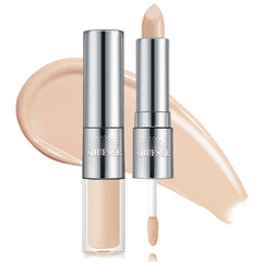QIUFSSE front packaging showing dual-ended concealer and benefits
